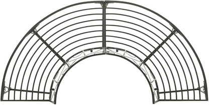 Patio Half Round Tree Bench,Benches for Outside,Yard Bench,Park Benches,Garden Bench,Metal Bench,for The Front Porch,Balcony,Backyard,Outdoor,Garden, Lawn,Path, 63" Steel