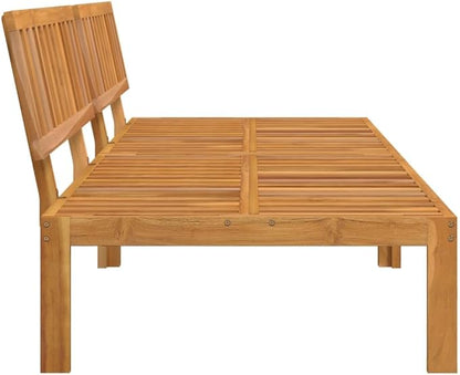 Pallet Sofa Natural Acacia Solid Acacia Wood with Oil Finish Outdoor Furniture Poolside sectional for Balcony Lawn