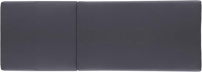 Merax, Dark Gray Outdoor Chaise Lounge Foldable 2-Section Design, Patio Reclining Chair Cushions for Lawn, Pool and Beach, 27.75” W x 76.25” D x 4.00” H