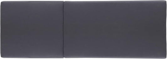 Merax, Dark Gray Outdoor Chaise Lounge Foldable 2-Section Design, Patio Reclining Chair Cushions for Lawn, Pool and Beach, 27.75” W x 76.25” D x 4.00” H