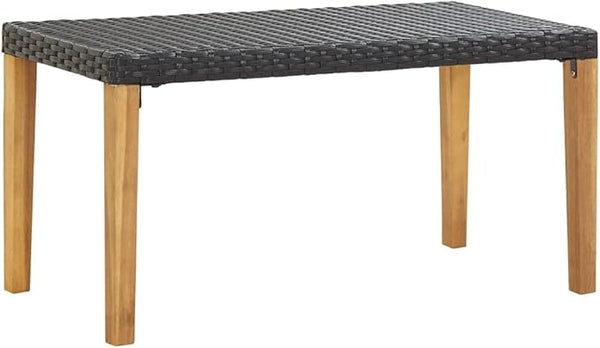 (Fast Delivery) Rattan Patio Bench Durable Loveseat Bench, Patio Rattan Two Person Chair Ideal for Indoor, Patio - Photo 1