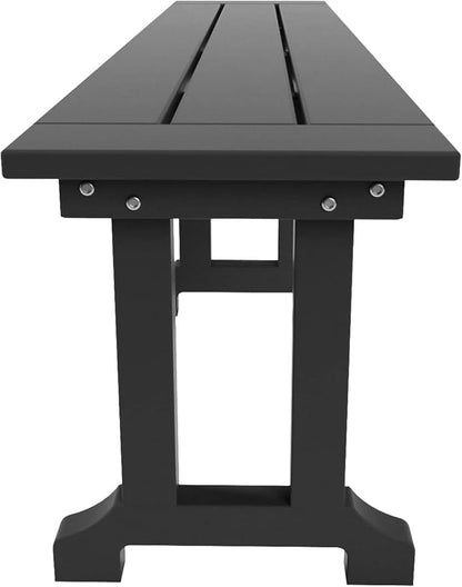 WO WESTIN OUTDOOR HDPE Laguna Trestle 65" Bench,Gray