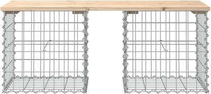 Garden Bench Brown, Silver Solid Pine Wood, Galvanized Steel Outdoor Benches Park Bench for Balcony Garden