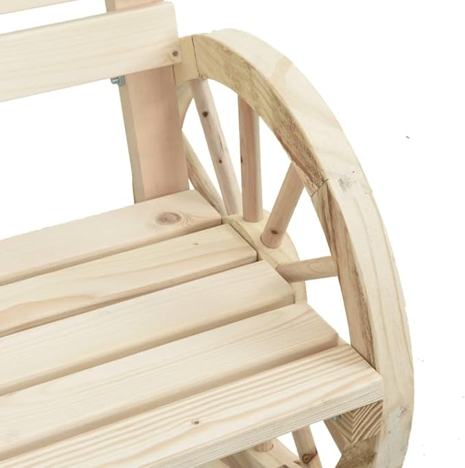 Solid Fir Wood Garden Chair Set for Outdoor Lounging and Dining - Classic Wooden Style Patio and Balcony Seating