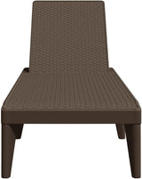 Adjustable Brown Polypropylene Outdoor Chaise Lounge 23.6x73.2x11.4in - Photo 4