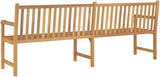 89.8 Inch Outdoor Teak Wood Patio Bench, Solid Hardwood Garden Bench for Backyard, Porch, Poolside - Photo 5