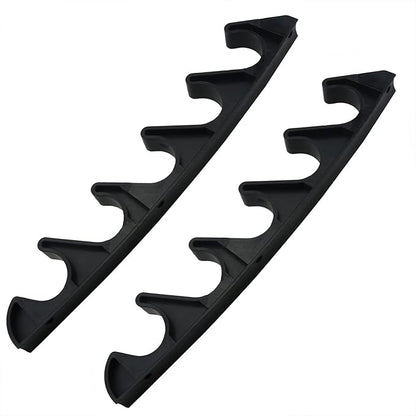 Adjustment Bracket CHENJIN 2PCS 6 Position Nylon Black Adjustment Brackets for Patio Outdoor Lawn Yard Furniture or Chaise Lounges, Back-Height Multi Position Adjuster