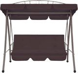 Outdoor Furniture, Accommodating 2 People, with Armrests, Outdoor Swing Bench, Sturdy Metal Frame, for Poolside, Yard - Photo 4