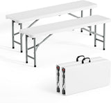 VINGLI 6 feet Plastic Folding Bench, Portable in/Outdoor Picnic Party Camping Dining Seat - Photo 1