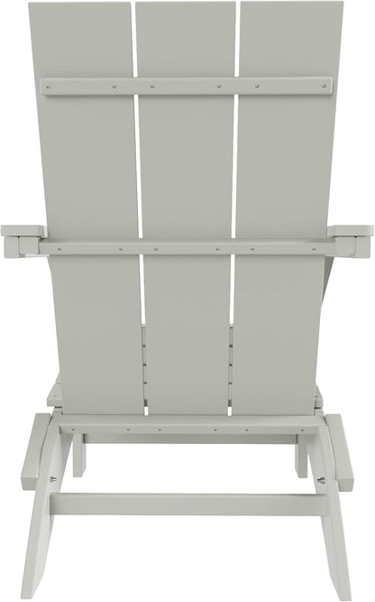 WestinTrends Ashore Modern Outdoor Folding Adirondack Chair (Set of 2), Sand