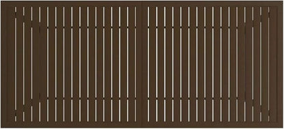 Outdoor Small Table Patio Furniture Outside Table Patio Side Tables Patio Table Brown 74.8"x31.5"x28.3" Steel