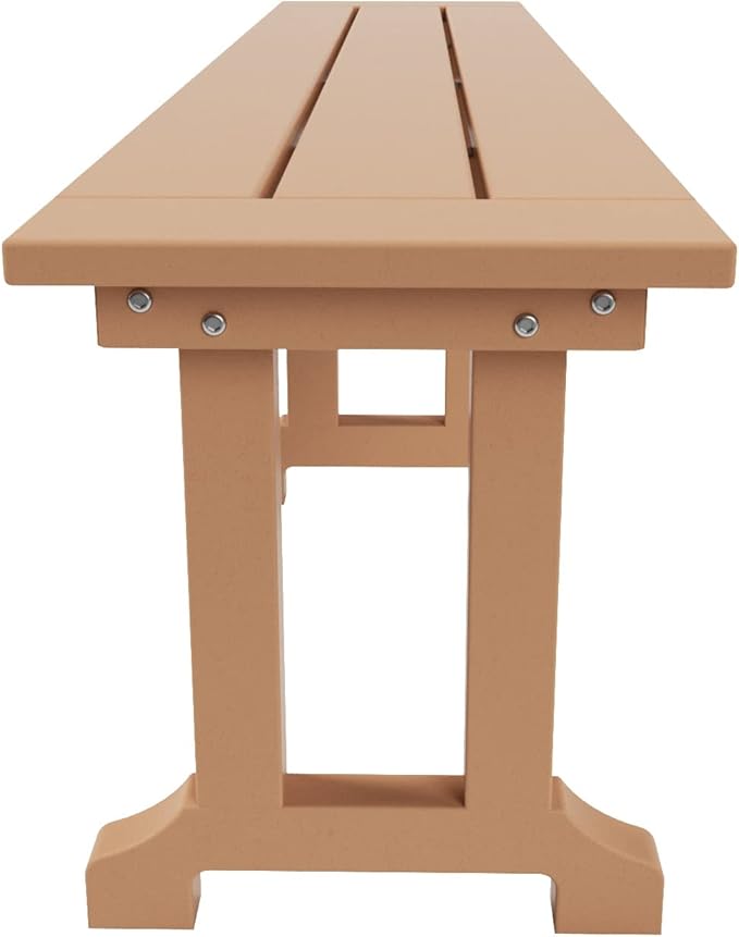 WO WESTIN OUTDOOR HDPE Laguna Trestle 65" Bench,Teak