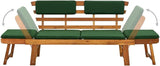 (Fast Shipments) Outdoor Patio Bench Long Rectangular Wooden Dining Picnic Furniture Benches for Backyard, Garden, Lawn - Photo 8