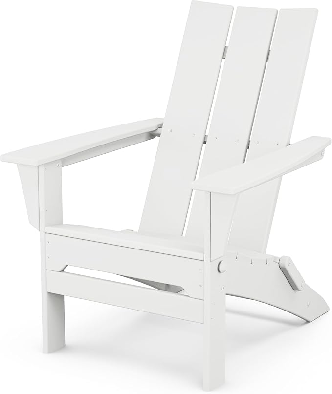 POLYWOOD Modern Folding Adirondack Chair