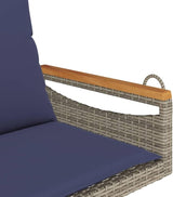 Patio Swing Bench Gray 4-Piece Set with Comfy Cushions for Outdoor Relaxation and Lounging on Your Balcony or Garden - Photo 7