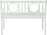 HomeRoots 45" White Metal Garden Patio Bench - Photo 4