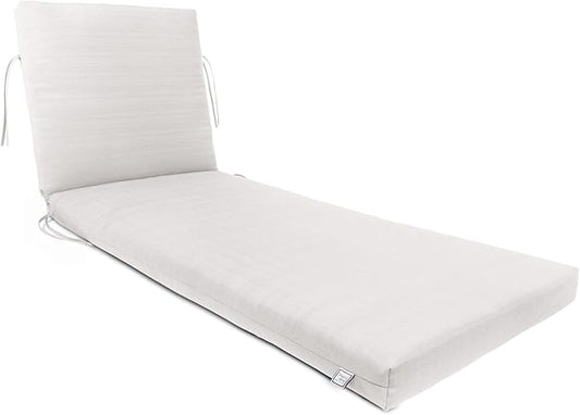 Sherry Kline Sunrise Indoor/Outdoor Chaise Lounge Eggshell 24"x72"