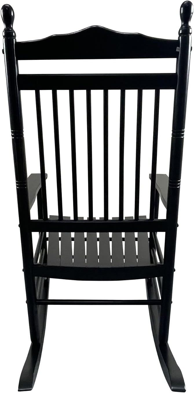 Rocking Solid Wood Chair, Front Porch Rocker for Adult, Load Bearing 280 lbs