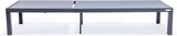 LeisureMod Marlin Aluminum Outdoor Chaise Lounge Chair (Set of 2) - Mesh Sling Fabric Seat Black Aluminum Frame Beach - Photo 7