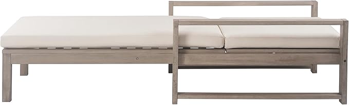 Outdoor Lounge Chairs, 6-Position Patio Chaise Lounge with Cushion & Adjustable Backrest for Backyard, Deck - Photo 3