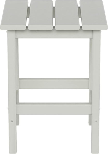 WestinTrends Malibu 3-Pieces Outdoor Table Set, Includes 1 Coffee Table and 2 Side Table, All Weather Poly Lumber Adirondack Patio Furniture Set, Sand