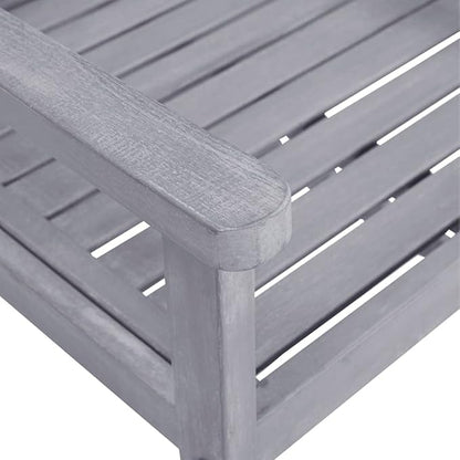 Outdoor Rocking Chairs,Camping Chairs Rocking,Outside Furniture,Balcony Furniture Set,Patio Chairs 4 pcs Solid Acacia Wood Gray