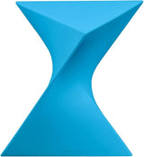 LeisureMod 15.75" Triangular Side Table, Stackable Plastic Accent End Table for Indoor & Outdoor Use - Photo 4