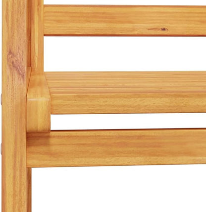 Garden Sofa Bench Natural Wood Solid Acacia Wood Medium Durable Outdoor Seating for Two, Breathable Design for Comfort, Spacious Patio Furniture with Oiled Finish for Easy