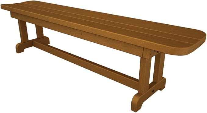Park 72" Harvester Backless Bench (Slate Grey)
