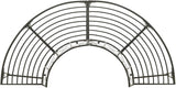 Silver Grey Steel Half-Round Tree Bench Outdoor Seating for Garden Patio Park Durable Waterproof Metal 3-Person - Photo 4