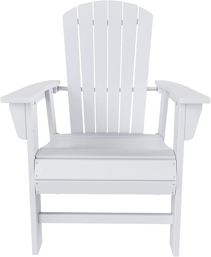 WO WESTIN OUTDOOR HDPE Altura Adirondack Dining Chair,White