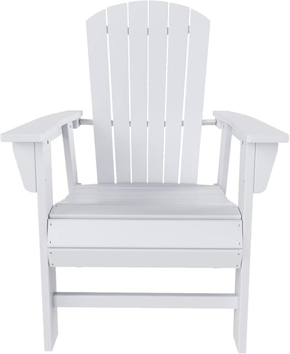WO WESTIN OUTDOOR HDPE Altura Adirondack Dining Chair,White