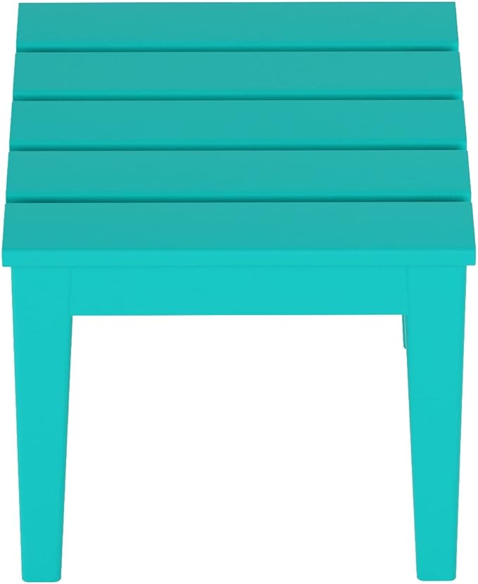 WestinTrends Ashore Outdoor Patio Modern Adirondack Side Table, Turquoise
