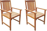 (Fast Shipments) Garden Bench Patio Bench Seat Outdoor Garden Chair Garden Yard Furniture Seating Garden Chairs 2 pcs - Photo 1