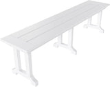 WO WESTIN OUTDOOR HDPE Laguna Trestle 65" Bench,White - Photo 4