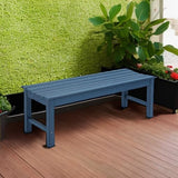 Stoog Outdoor Bench, 2-Person Patio Dining Bench, Waterproof Garden Bench, Never Rot or Fade, for Porch, Garden, Deck - Photo 2