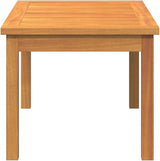 Brown Solid Acacia Wood Coffee Table for Garden and Terrace, Durable Outdoor Furniture Set with Minimalist Design - Photo 5