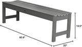 highwood Lehigh Picnic Garden Bench, 5 feet, Coastal Teak - Photo 8