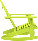 Green Solid Fir Wood Standard Garden Rocking Chair - Photo 4
