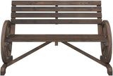 Garden Chairs Lounge Chair Outdoor Chairs Patio Chairs Patio Bench 2-Seater Solid Wood Fir for Outdoor Backyard Deck - Photo 5