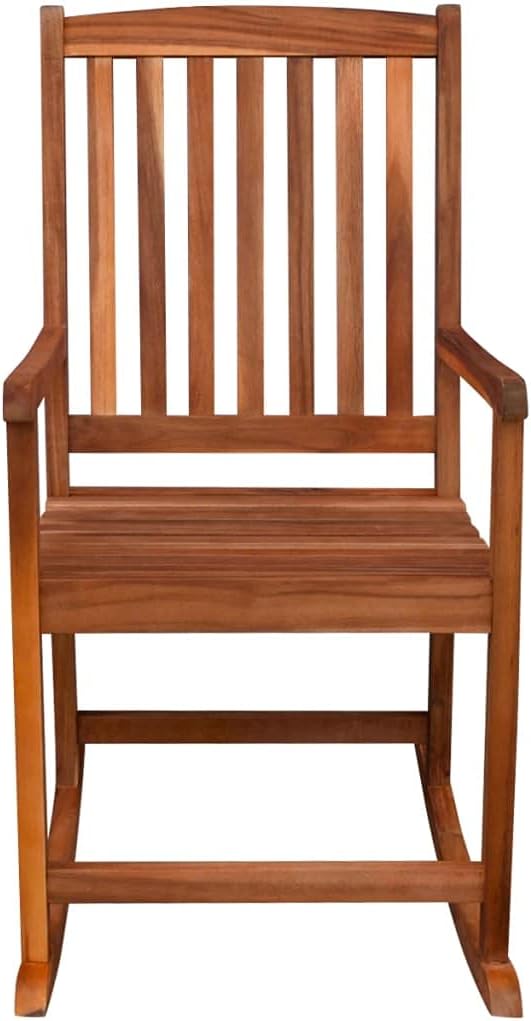 Terrace Garden Outdoor Sun Lounger,Home Lunch Breathable Leisure Chair,Outdoor Rocking Chair Acacia Wood