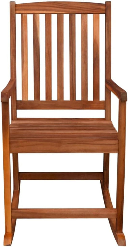 Terrace Garden Outdoor Sun Lounger,Home Lunch Breathable Leisure Chair,Outdoor Rocking Chair Acacia Wood