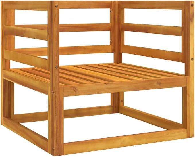 Garden Chair Light Grey Solid Acacia Wood, Compact Modern Outdoor Seating for Balcony, Patio, Backyard, Deck
