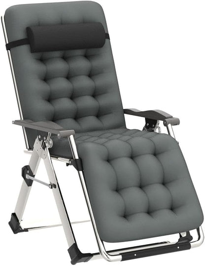 Slsy Zero Gravity Chair, Reclining Lounge Chair with Removable Cushion & Tray for Indoor and Outdoor, Patio Recliner Folding Reclining Chair