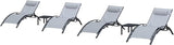 PURPLE LEAF Patio Oversized Chaise Lounge Chair Set with 2 Side Table Pool Adjustable Recliner Chairs for Outside Beach - Photo 1