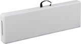SUPER DEAL 6 FT Plastic Folding Bench, Portable Outdoor Bench with Handle & Non-Slip Mat - Photo 9