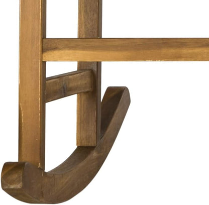 SAFAVIEH Outdoor Collection Barstow Teak Rocking Chair
