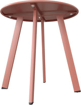 Grand patio Outdoor Side Table Round End Table with Square Feet Small Accent Table Great for Patio Balcony - Photo 7