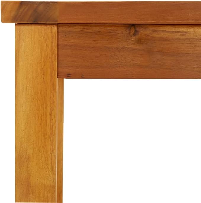 70.9 Inch Solid Acacia Wood Garden Bench, Rustic Outdoor Patio Seating for 3, Weather-Resistant Entryway Bench for Backyard, Balcony, and Terrace, Brown