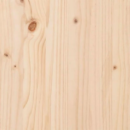 Solid Pine Wood Outdoor Garden Footstool, Rustic Square Patio Ottoman with 242.5 lbs Capacity, Modular Coffee Table for Balcony Terrace Deck Lounge Decor